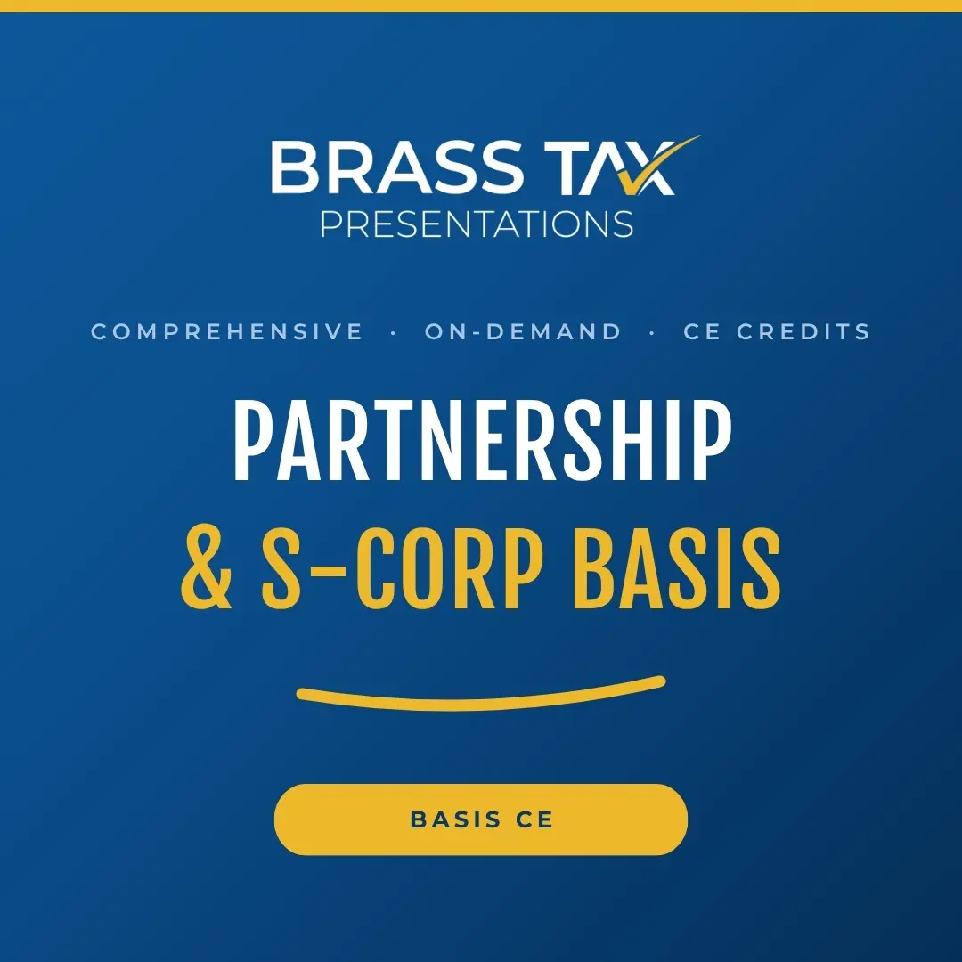 Partnership and S-Corp Basis