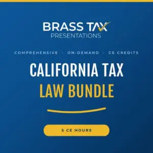 5-Hour California Tax Law Bundle