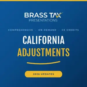 California Adjustments