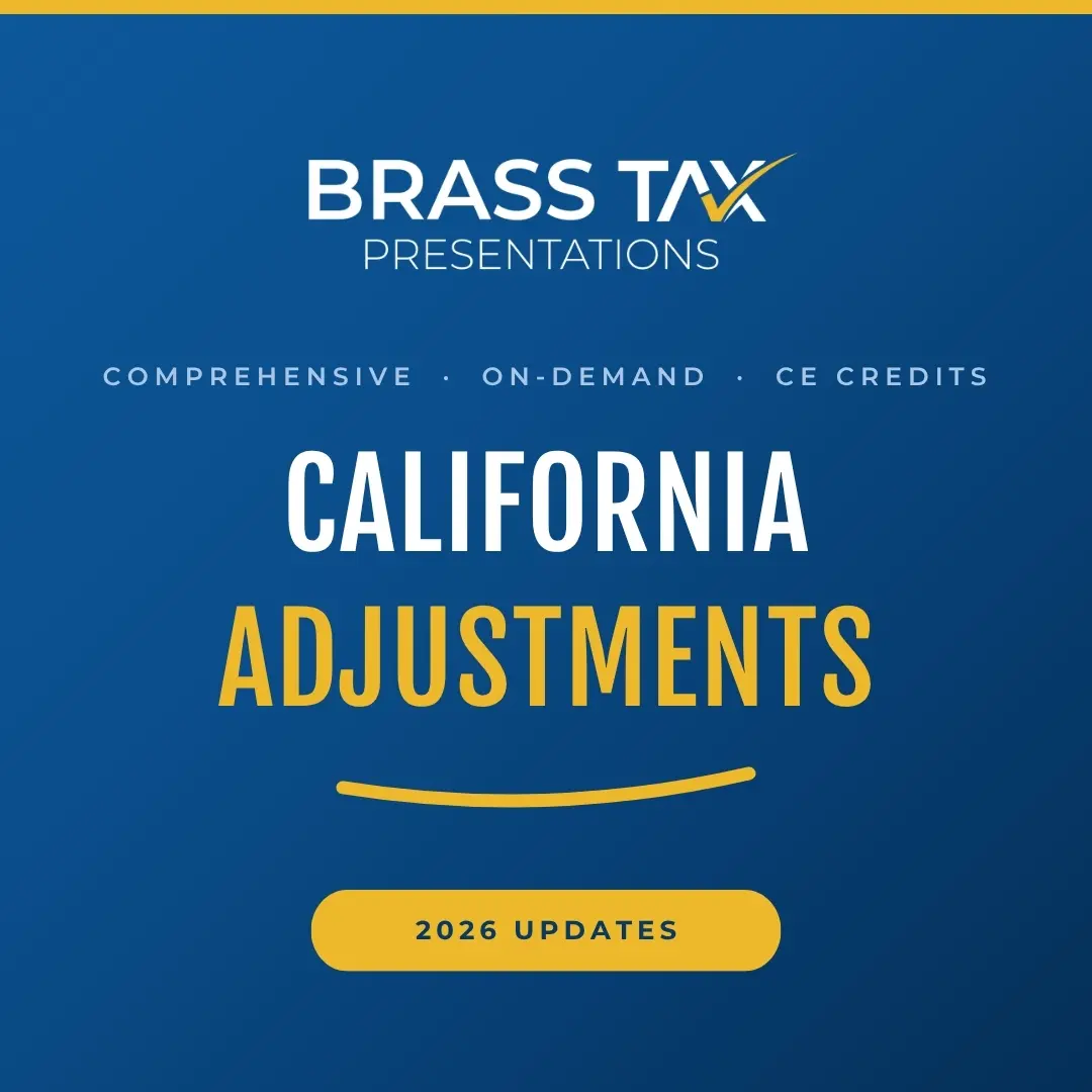 California Adjustments