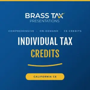 California Individual Tax Credits