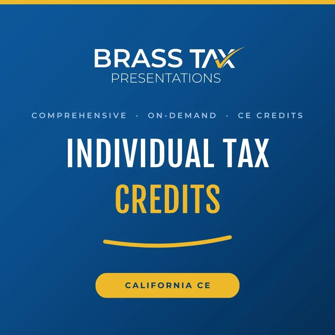 California Individual Tax Credits