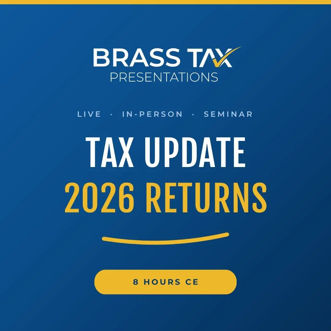 TAX UPDATE FOR 2026 RETURNS