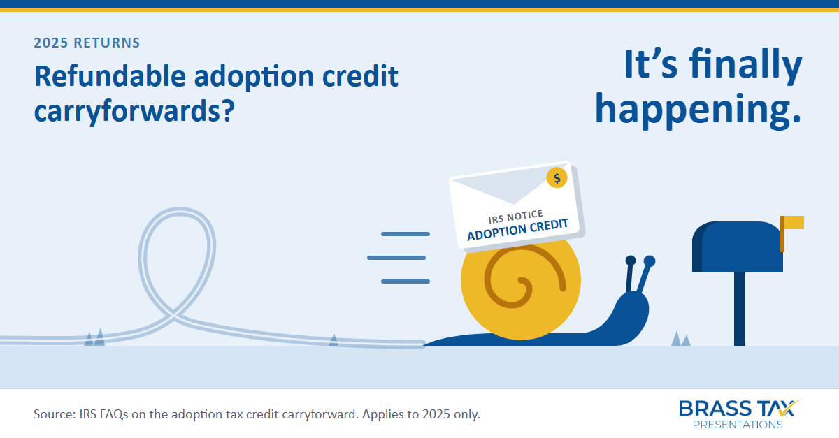 Refundable adoption credit for pre-2025 carryforwards