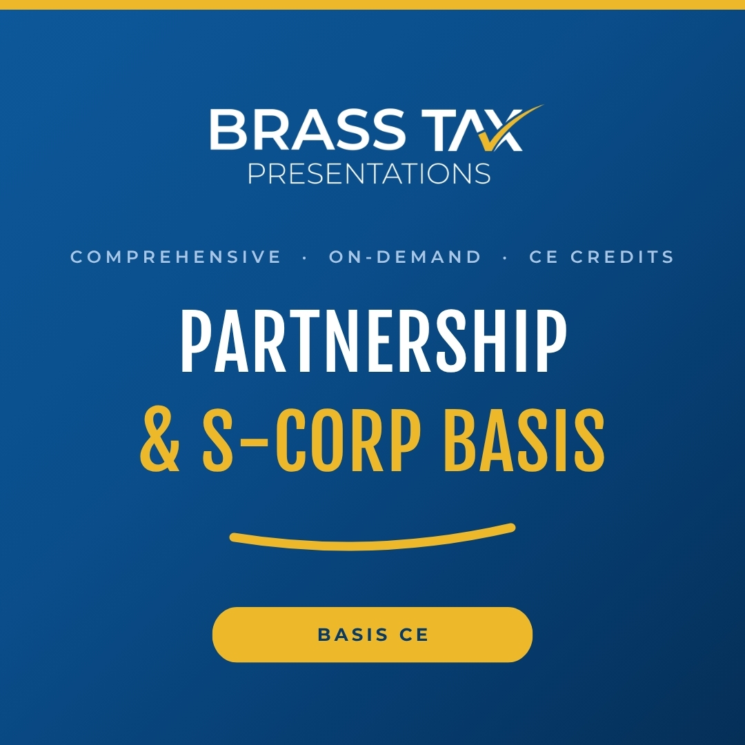 Partnership and S-Corp Basis