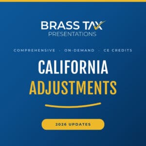 California Adjustments