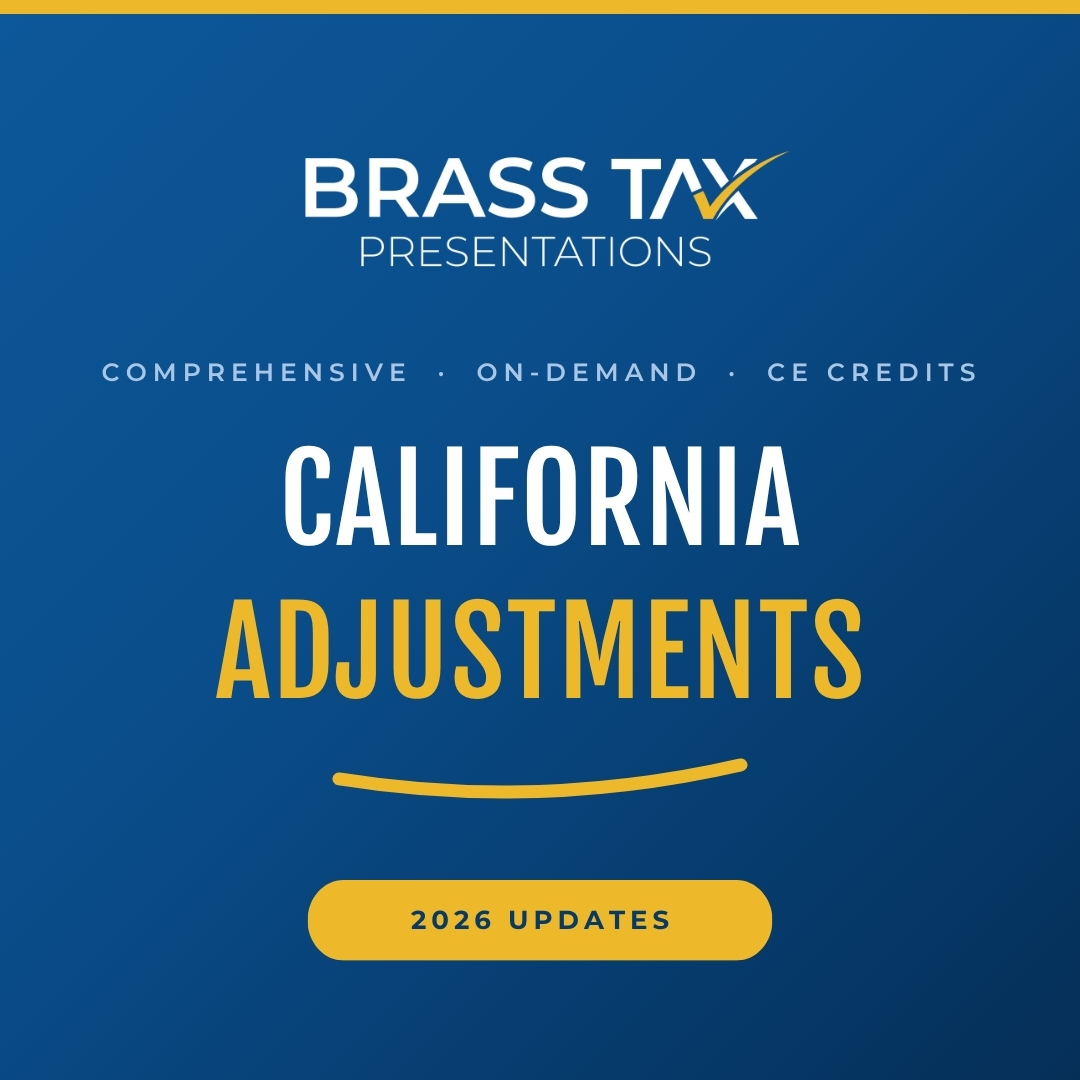 California Adjustments