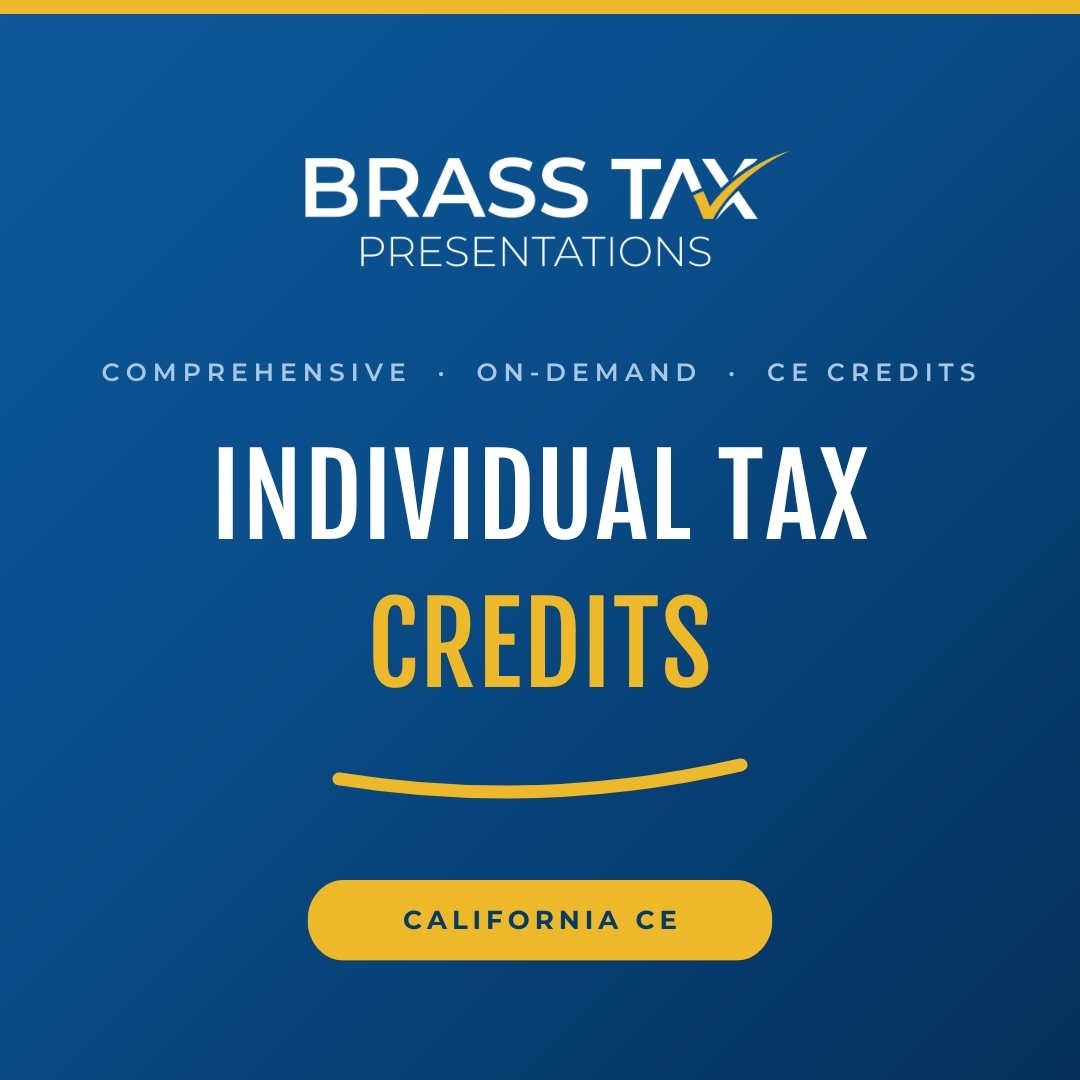 California Individual Tax Credits